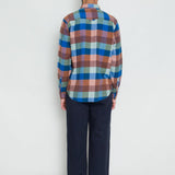 Relaxed Fit Shirt - Rust Navy Mix