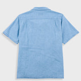 Relaxed Soft Collar Shirt - Indigo Microcheck