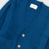 Saddle Cardigan - Navy Mix