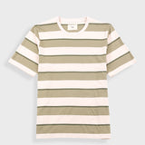 Shadow Stripe T-Shirt - Light Sage Melange