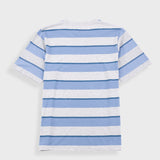 Shadow Stripe T-Shirt - Soft Blue Melange