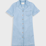 Shirt Dress - Heavy Bleach Denim