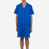 Shirt Dress - Washed Cobalt