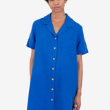 Shirt Dress - Washed Cobalt