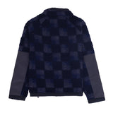 Signal Fleece - Navy Checkerboard