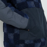 Signal Fleece - Navy Checkerboard