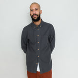 Relaxed Fit Shirt - Slate Flannel