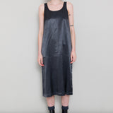 Slip Dress - Coal Satin