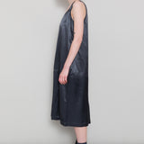 Slip Dress - Coal Satin