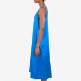 Slip Dress - Cobalt Satin