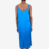 Slip Dress - Cobalt Satin