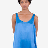 Slip Dress - Cobalt Satin