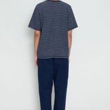 Barrel Leg Pant - Mid Navy Canvas