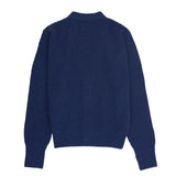 Waffle Cardigan - Soft Blue Melange