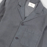 Wide Fit Blazer - Charcoal Hemp Canvas