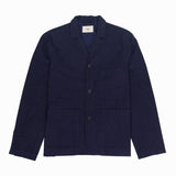 Wide Fit Blazer - Navy Linear Texture