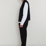 Chunky Pocket Vest - Black