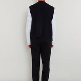 Chunky Pocket Vest - Black