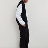 Chunky Pocket Vest - Black