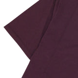 Contrast Sleeve T-Shirt - Black Cherry