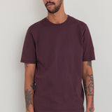 Contrast Sleeve T-Shirt - Black Cherry