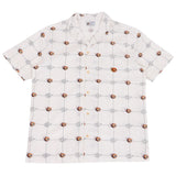 DJ Short Sleeve Soft Collar Shirt - Flaming Eye Grid