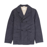 Fleecy Peacoat - Grey Melange