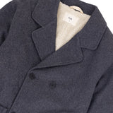 Fleecy Peacoat - Grey Melange