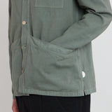 Meyer Shirt Jacket - Dark Sage Herringbone