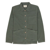 Meyer Shirt Jacket - Dark Sage Herringbone