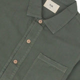 Meyer Shirt Jacket - Dark Sage Herringbone