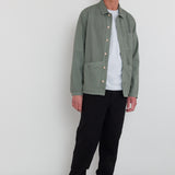 Meyer Shirt Jacket - Dark Sage Herringbone