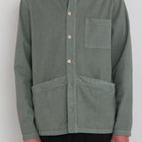 Meyer Shirt Jacket - Dark Sage Herringbone