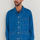 Meyer Shirt Jacket - Herringbone Denim