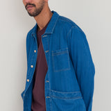 Meyer Shirt Jacket - Herringbone Denim