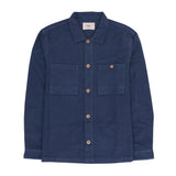 Patch Overshirt - Steel Blue Moleskin