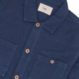 Patch Overshirt - Steel Blue Moleskin