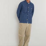 Patch Overshirt - Steel Blue Moleskin