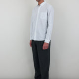 Relaxed Fit Shirt - Ice Blue Textured Stripe