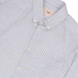 Relaxed Fit Shirt - Ice Blue Textured Stripe