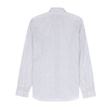 Relaxed Fit Shirt - Ice Blue Textured Stripe