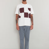 Relaxed T-Shirt - Ecru Tile Print KG