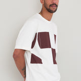 Relaxed T-Shirt - Ecru Tile Print KG