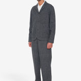 Wide Fit Blazer - Charcoal Wool Melange