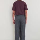 Wide Fit Trouser - Charcoal Wool Melange