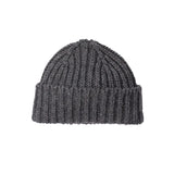 MHL - Heavy Rib Hat - British Wool - Graphite