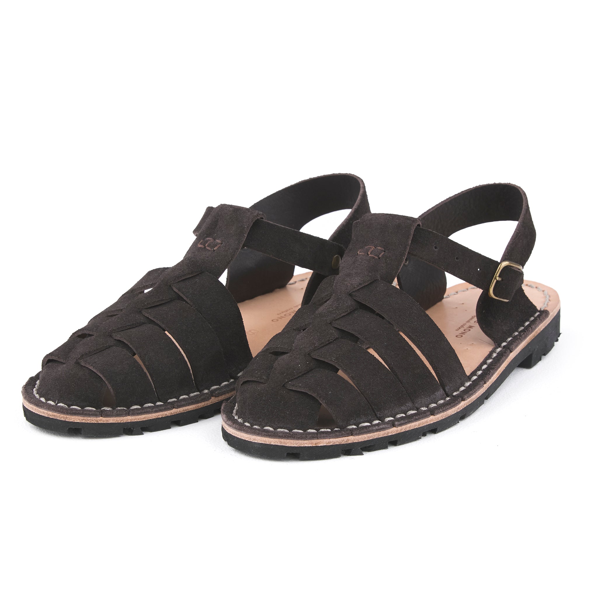 Steve Mono | Steve Mono - Artisanal Sandals 10/09 Suede Calf - Espresso