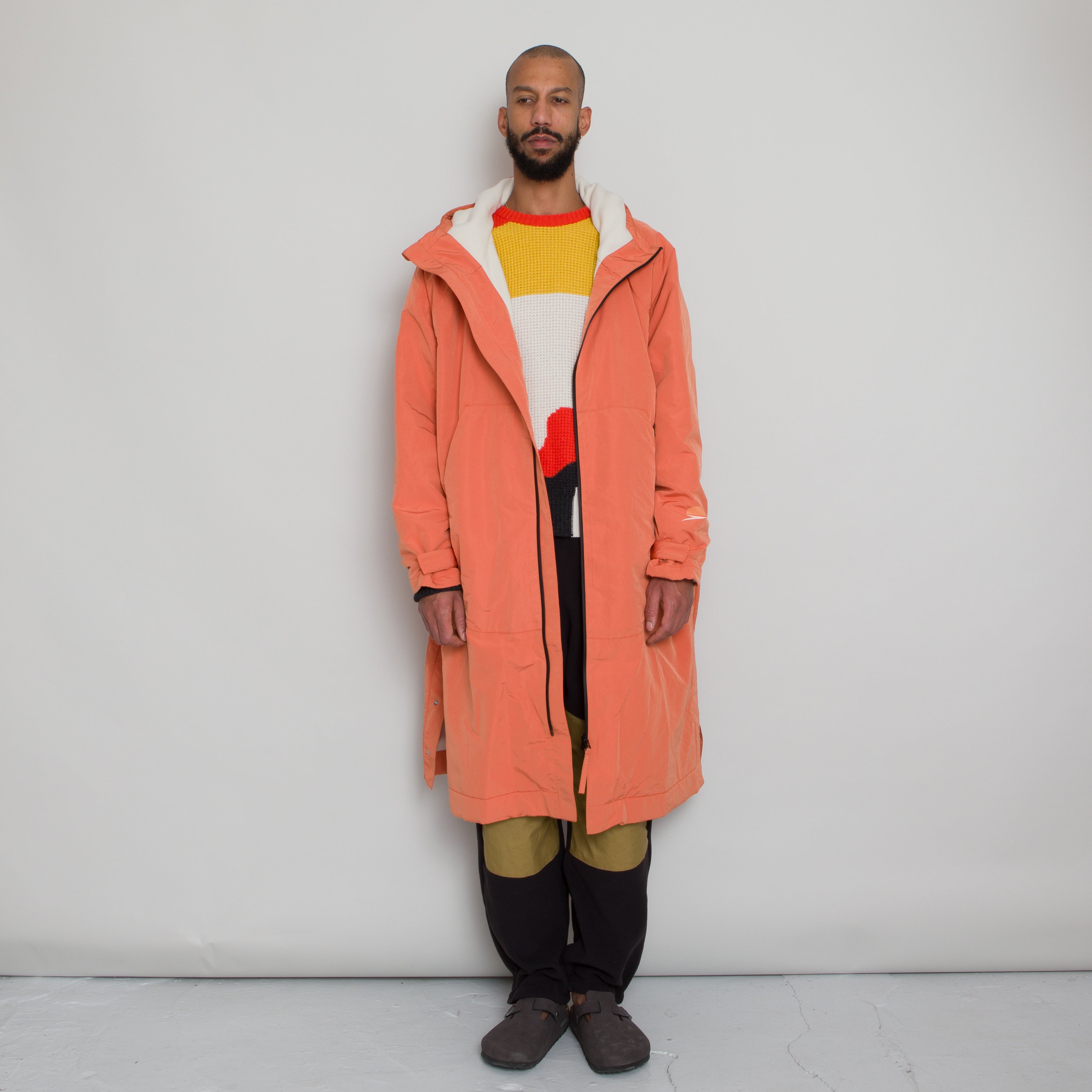 Folk | Folk x Speedo Warm Up Parka - Burnt Red