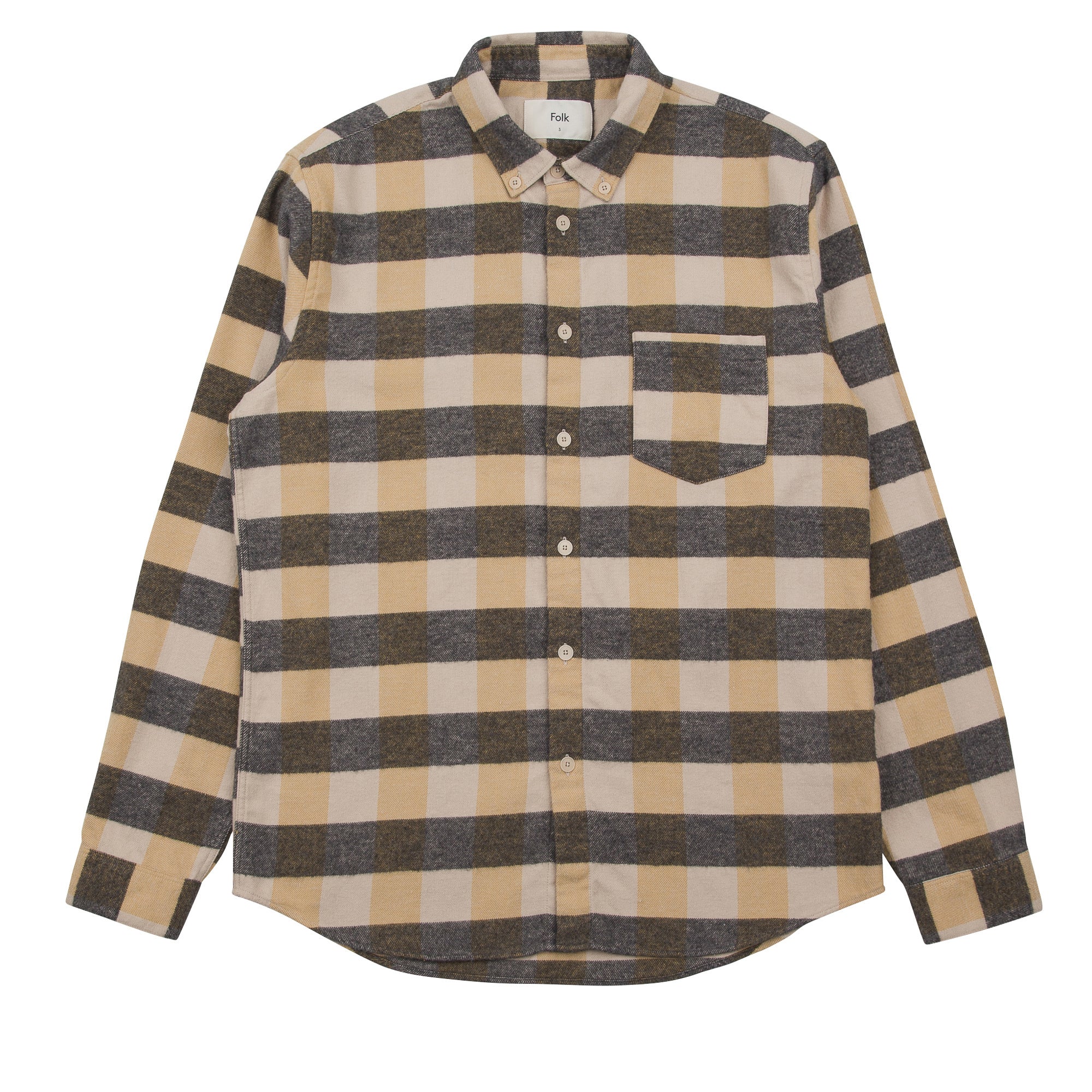Relaxed Fit Shirt - Gold Flannel Check – Folk