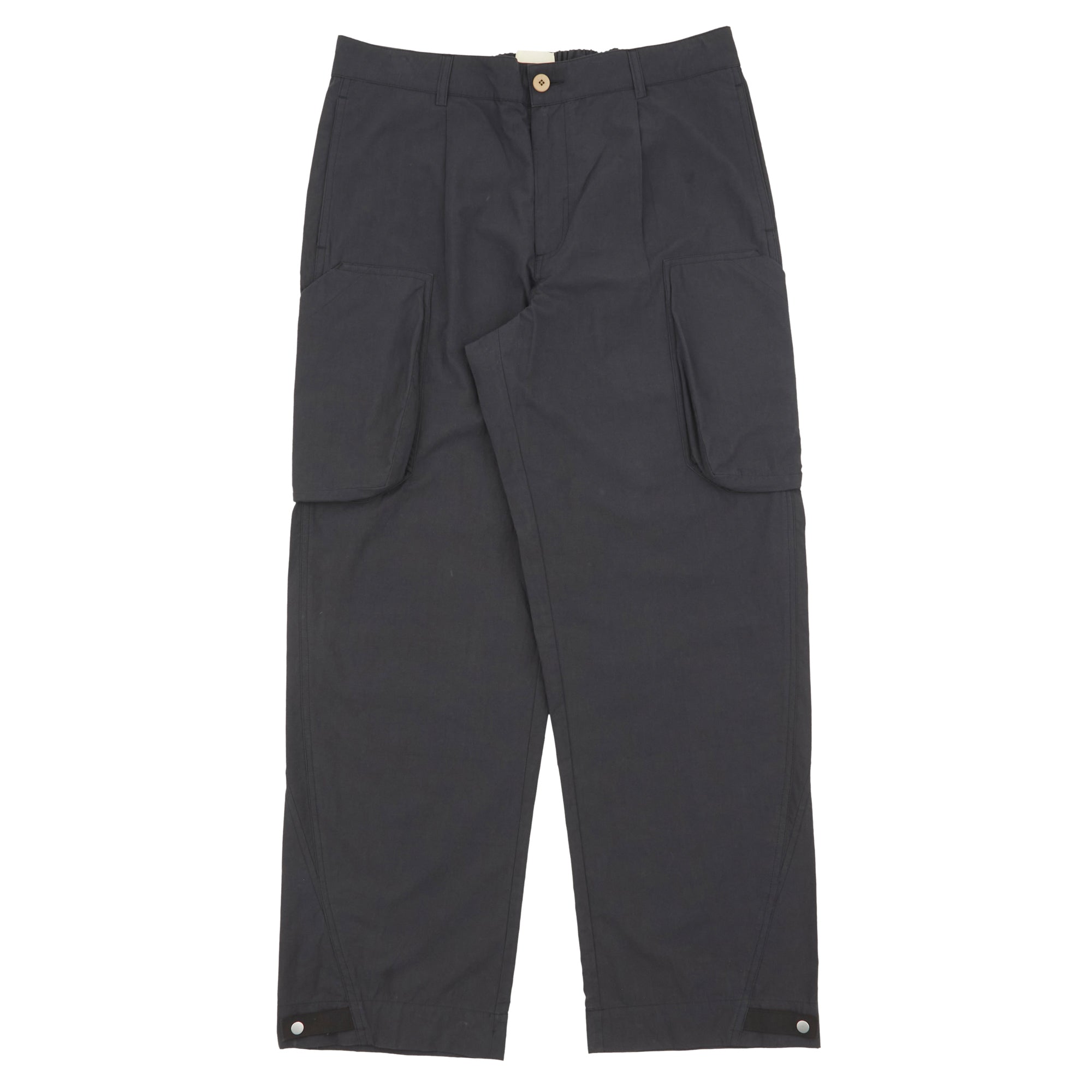 Folk Prism Cargo Pant - Black Washed Poplin